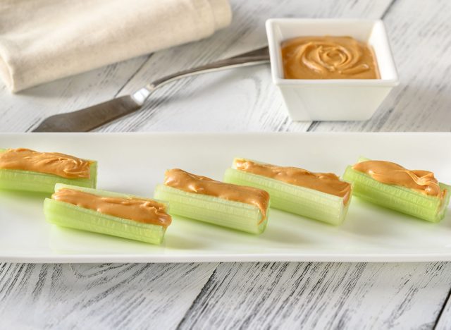 celery sticks with nut butter