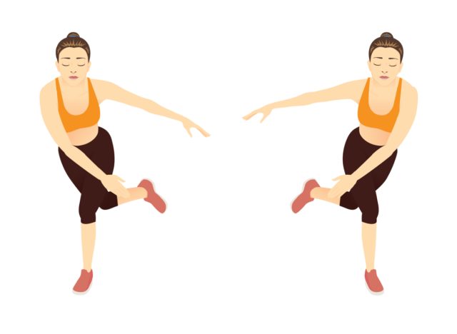 illustration of speed skater exercise