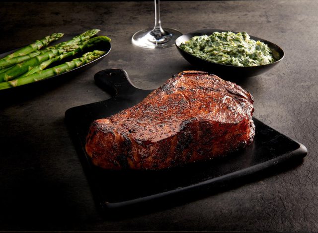 Bone-in strip steak at Morton's